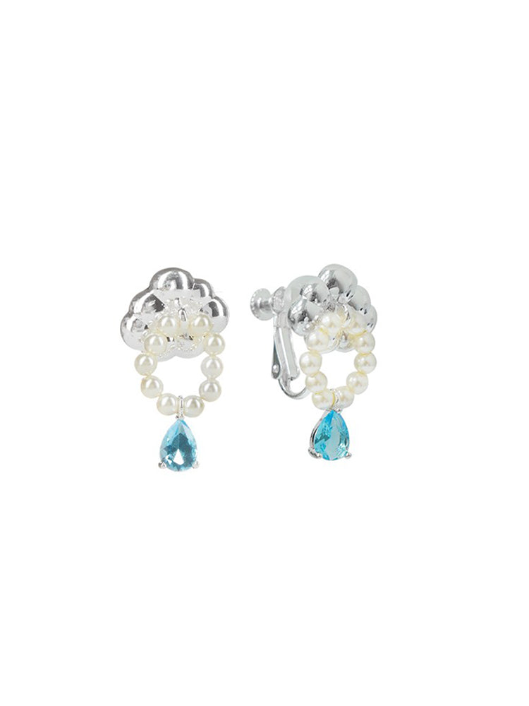 CLOUD SAPPHIRE PEARL ERRINGS- CLOUD COLLECTOR