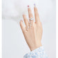 CLOUD ZIRCON PEARL CHAIN TASSEL OPEN ERRINGS- CLOUD COLLECTOR