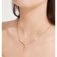 PEARL 925 STERLING SILVER TEMPERAMENT VINTAGE BAROQUE NECKLCE-Aphrodite