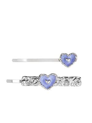 ICE CREAM HEART PEARL HAIR CLIPS-Very PeriI