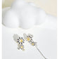DAISY PEARL OPALS TASSEL ASYMMETRICAL EARRINGS-DAISY