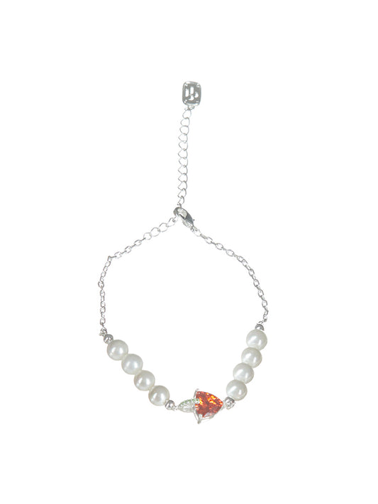 FANDA PEARL BEADS BRACELET -ORANGE SPARKLING WATER