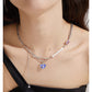 ICE CREAM HEART PEARL NECKLACE -Very PeriI
