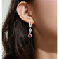 DOUBLE RED GEM EARRINGS - Freud