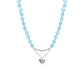 MINT GREEEN OPAL HEART NECKLACE-MINT