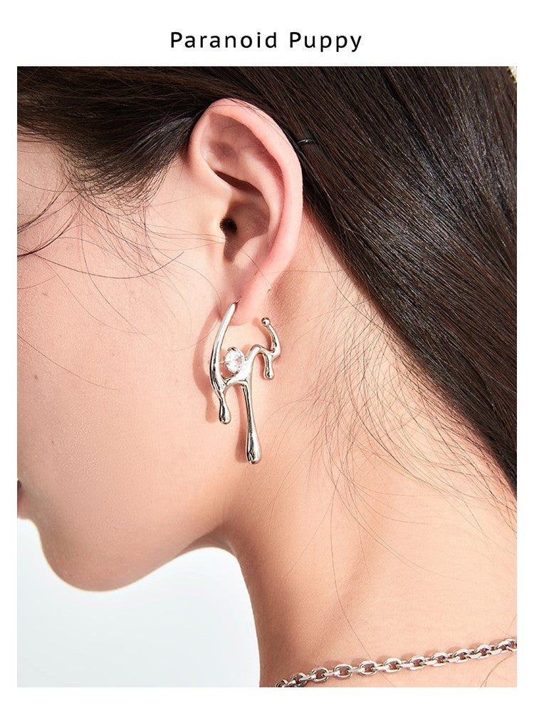 LIQUID LOVE MELTING MINORITY METAL EAR CLIP-RIVER