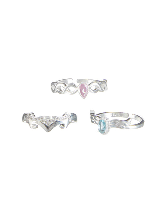 SWAN LAKE PRINCESS GEMSTONE RING SET-SWANLAKE