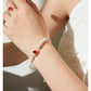 FANDA PEARL BEADS BRACELET -ORANGE SPARKLING WATER
