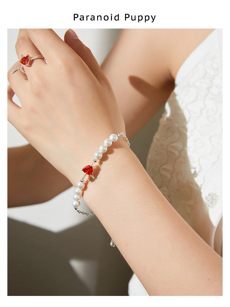 FANDA PEARL BEADS BRACELET -ORANGE SPARKLING WATER