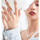CLOUD ZIRCON PEARL CHAIN TASSEL OPEN ERRINGS- CLOUD COLLECTOR