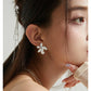 FLOWER OPEL EARRINGS-Freesia
