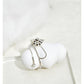 CLOUD ZIRCON PEARL CHAIN TASSEL OPEN ERRINGS- CLOUD COLLECTOR