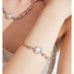 OPAL STEEL BALL PERSONALITY CLAVICLE CHAIN BRACELET-POACHED EGG