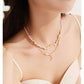 PEARL 925 STERLING SILVER TEMPERAMENT VINTAGE BAROQUE NECKLCE-Aphrodite