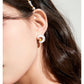 PINCTADE MAXIMA MOON WITH STAR STUD EARRINGS-DAYBREAK