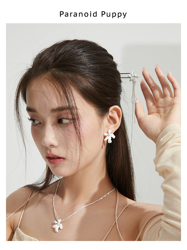 FLOWER TASSEL HAIRPIN HAIR ACCESSORIES——FREESIA