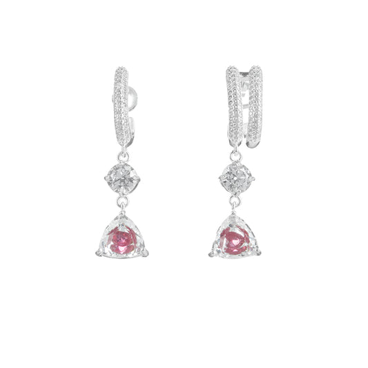 DOUBLE RED GEM EARRINGS - Freud