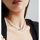 CORORED GEMSTONE BOW FRINGE NECKLACE-STAR FULL