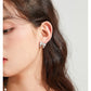 TOURMALINE BOW PEARL EAR CLIP EAR NAIL-FREEDOM