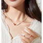 FANDA PEARL BEADS WRAP FILIGREE NECKLACE-ORANGE SPARKLING WATER