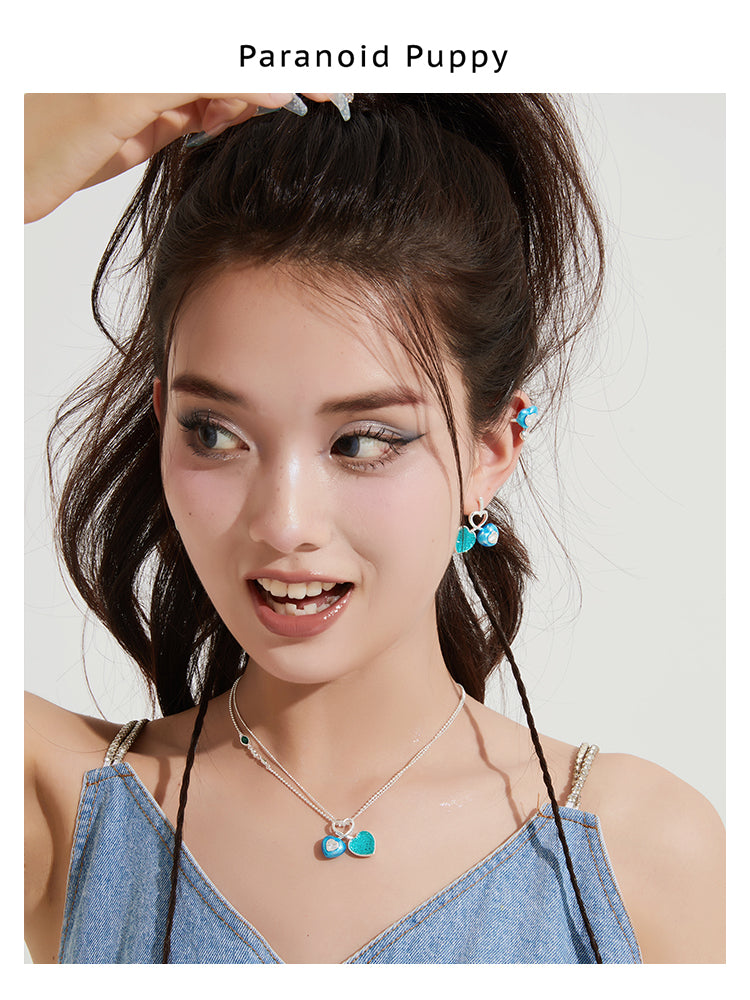 SODA CHERRY Y2K SWEET AND COOL LOVE EAR CLIP-SODA CHERRY