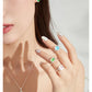 COLORED GLASS CANDY OPENING ADJUSTABLE RING-CANDY