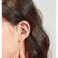 TOURMALINE BOW PEARL EAR CLIP EAR NAIL-FREEDOM