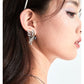 HEAVY METAL BUTTERFLY METAL EARRINGS-COCOON BREAK