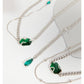EMERALD ADJUSTABLE NECKLACE-'SSS'