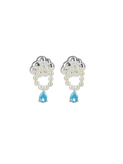 CLOUD SAPPHIRE PEARL ERRINGS- CLOUD COLLECTOR