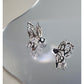 HEAVY METAL BUTTERFLY METAL EARRINGS-COCOON BREAK