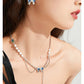 TUEQUOISE TOURMALINE PEARL NECKLACE-FREEDOM