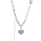 ICE CREAM HEART PEARL NECKLACE -Very PeriI