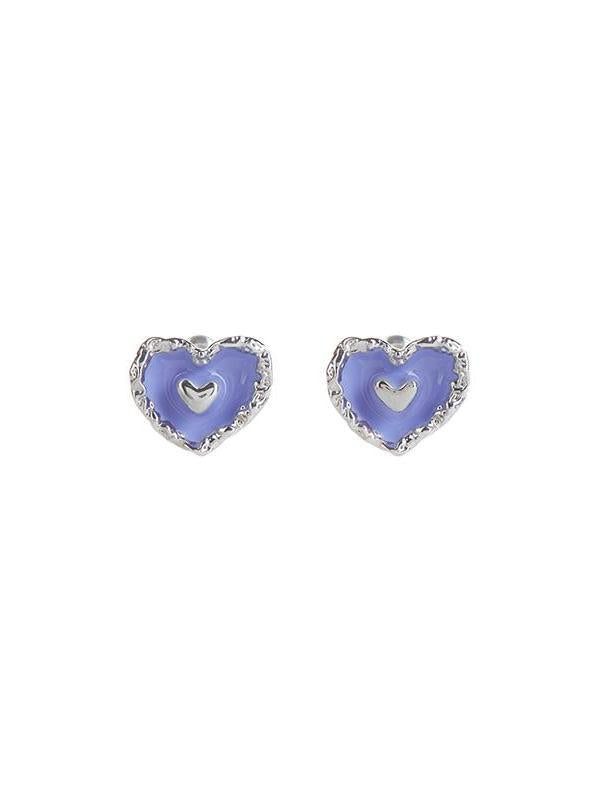 ICE CREAM HEART PEARL EARRINGS-Very PeriI